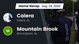 Recap: Calera  vs. Mountain Brook  2020
