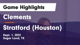 Clements  vs Stratford  (Houston) Game Highlights - Sept. 1, 2022