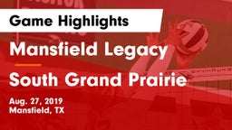 Mansfield Legacy  vs South Grand Prairie Game Highlights - Aug. 27, 2019