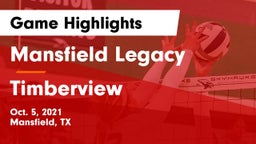 Mansfield Legacy  vs Timberview Game Highlights - Oct. 5, 2021