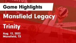 Mansfield Legacy  vs Trinity  Game Highlights - Aug. 12, 2022