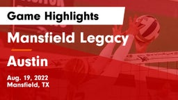 Mansfield Legacy  vs Austin  Game Highlights - Aug. 19, 2022