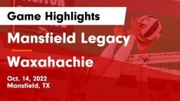 Mansfield Legacy  vs Waxahachie  Game Highlights - Oct. 14, 2022