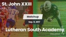 Matchup: Pope John XXIII vs. Lutheran South Academy 2017