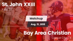 Matchup: Pope John XXIII vs. Bay Area Christian  2018