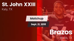 Matchup: Pope John XXIII vs. Brazos  2018