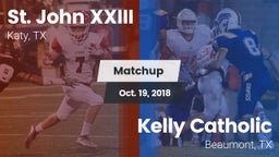 Matchup: Pope John XXIII vs. Kelly Catholic  2018