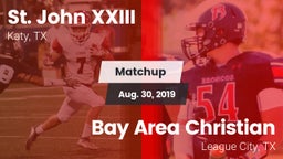 Matchup: Pope John XXIII vs. Bay Area Christian  2019