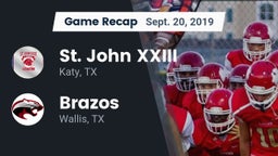 Recap: St. John XXIII  vs. Brazos  2019