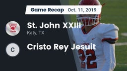 Recap: St. John XXIII  vs. Cristo Rey Jesuit 2019