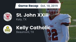 Recap: St. John XXIII  vs. Kelly Catholic  2019