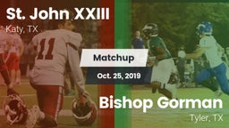 Matchup: Pope John XXIII vs. Bishop Gorman  2019