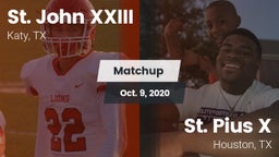 Matchup: Pope John XXIII vs. St. Pius X  2020