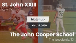 Matchup: Pope John XXIII vs. The John Cooper School 2020