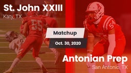 Matchup: Pope John XXIII vs. Antonian Prep  2020