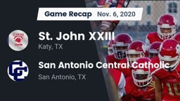 Recap: St. John XXIII  vs. San Antonio Central Catholic  2020