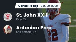 Recap: St. John XXIII  vs. Antonian Prep  2020