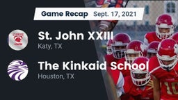 Recap: St. John XXIII  vs. The Kinkaid School 2021