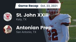 Recap: St. John XXIII  vs. Antonian Prep  2021