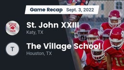 Recap: St. John XXIII  vs. The Village School 2022