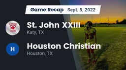 Recap: St. John XXIII  vs. Houston Christian  2022
