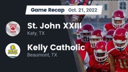 Recap: St. John XXIII  vs. Kelly Catholic  2022