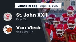Recap: St. John XXIII  vs. Van Vleck  2023