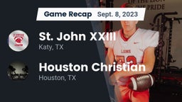 Recap: St. John XXIII  vs. Houston Christian  2023