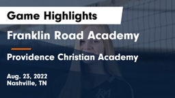 Franklin Road Academy vs Providence Christian Academy  Game Highlights - Aug. 23, 2022