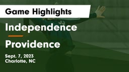 Independence  vs Providence Game Highlights - Sept. 7, 2023