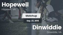 Matchup: Hopewell  vs. Dinwiddie  2016