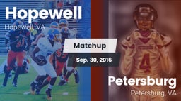 Matchup: Hopewell  vs. Petersburg  2016