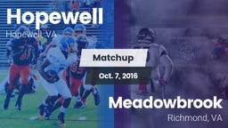 Matchup: Hopewell  vs. Meadowbrook  2016