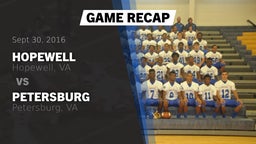 Recap: Hopewell  vs. Petersburg  2016