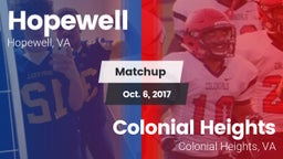 Matchup: Hopewell  vs. Colonial Heights  2017
