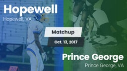 Matchup: Hopewell  vs. Prince George  2017