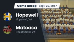 Recap: Hopewell  vs. Matoaca  2017