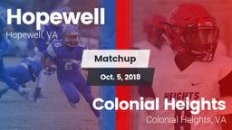 Matchup: Hopewell  vs. Colonial Heights  2018