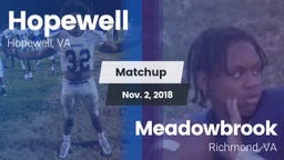 Matchup: Hopewell  vs. Meadowbrook  2018
