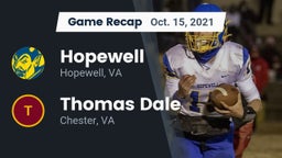 Recap: Hopewell  vs. Thomas Dale  2021