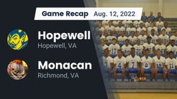Recap: Hopewell  vs. Monacan  2022