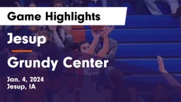 Jesup  vs Grundy Center  Game Highlights - Jan. 4, 2024
