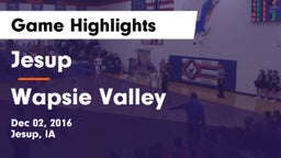 Jesup  vs Wapsie Valley  Game Highlights - Dec 02, 2016