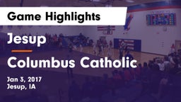 Jesup  vs Columbus Catholic  Game Highlights - Jan 3, 2017