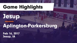 Jesup  vs Aplington-Parkersburg  Game Highlights - Feb 16, 2017