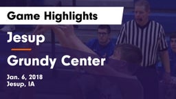 Jesup  vs Grundy Center  Game Highlights - Jan. 6, 2018
