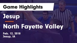 Jesup  vs North Fayette Valley Game Highlights - Feb. 12, 2018