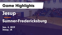Jesup  vs Sumner-Fredericksburg  Game Highlights - Jan. 4, 2019