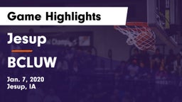 Jesup  vs BCLUW  Game Highlights - Jan. 7, 2020