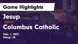 Jesup  vs Columbus Catholic  Game Highlights - Feb. 1, 2021